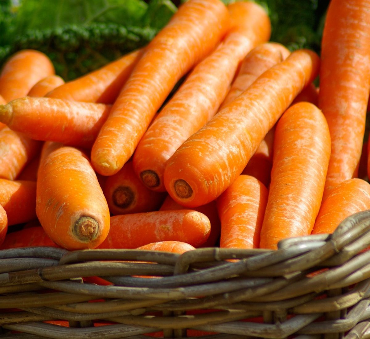 carrots, basket, vegetables